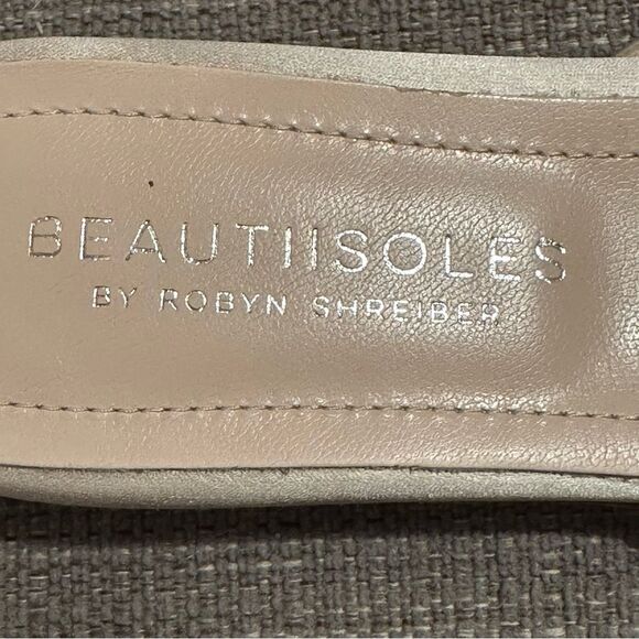 Beautisoles by Robyn Shreiber Champagne Evening Flats Sz 8.5 - Picture 3 of 6